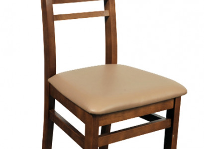 Sessel Stuhl Design Holz Polster Moderne Stühle Gastro Esszimmer 100% Leder